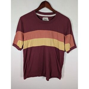 Camp Collection Shirt Womens Medium Multicolor Stripe Crew Neck T-Shirt Tee